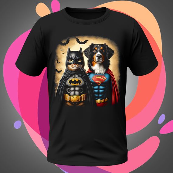 Batcat e Superdog 03 Camiseta