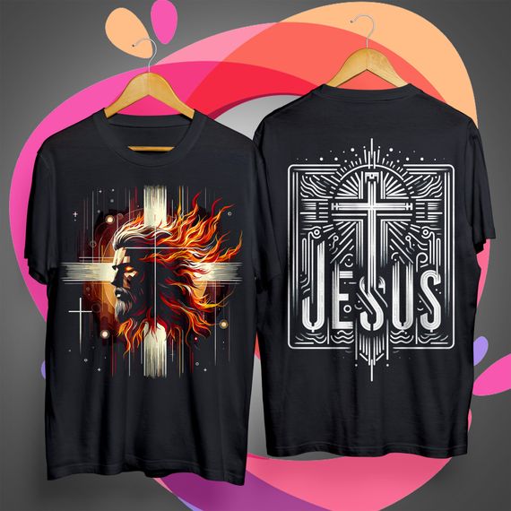 Jesus 16 Camiseta Frente e Costas
