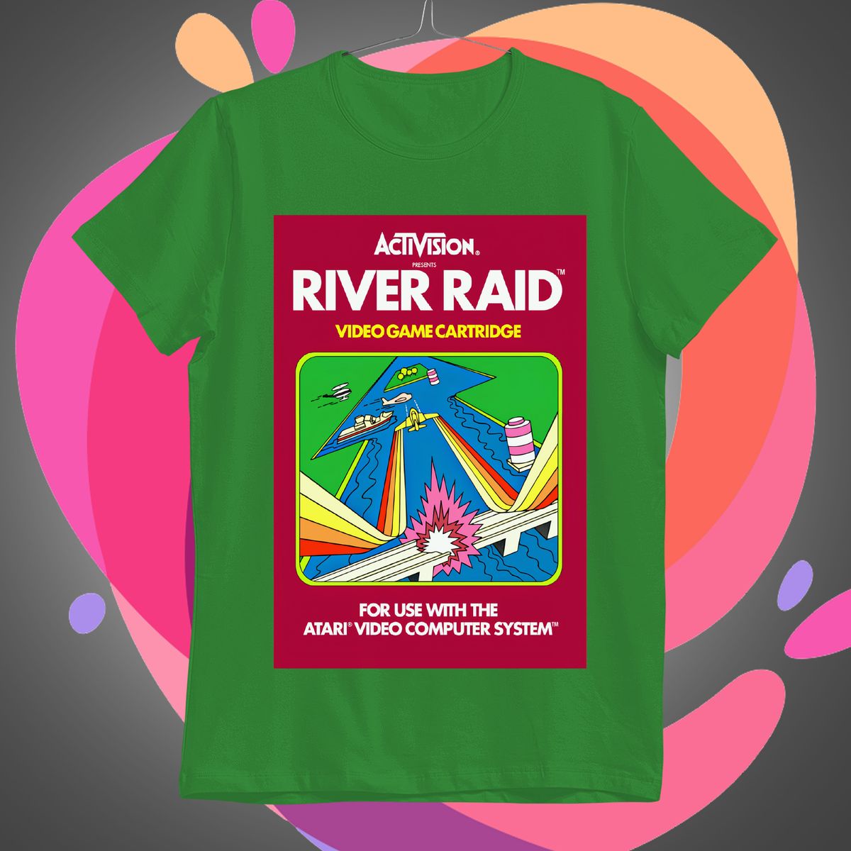 Nome do produto: River Raid Camiseta Retro