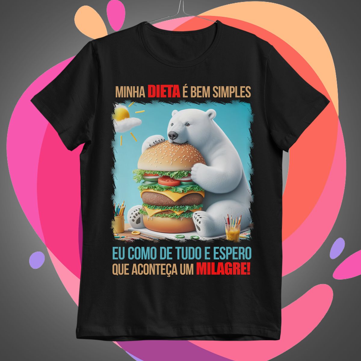 Nome do produto: Meme Dieta Camiseta