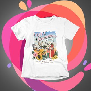 Love Summer Camiseta Infantil