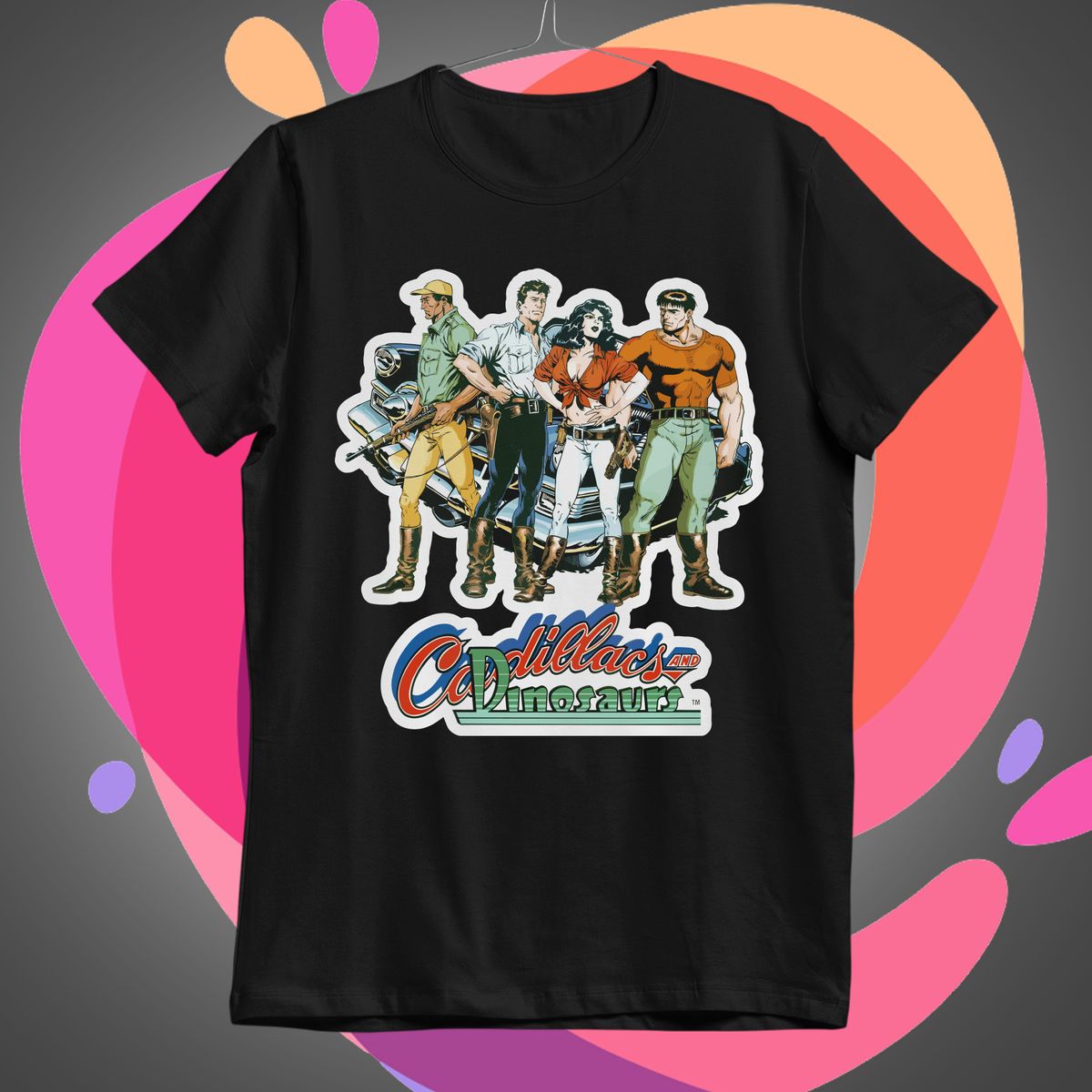 Nome do produto: Cadillacs and Dinosaurs Camiseta Retro