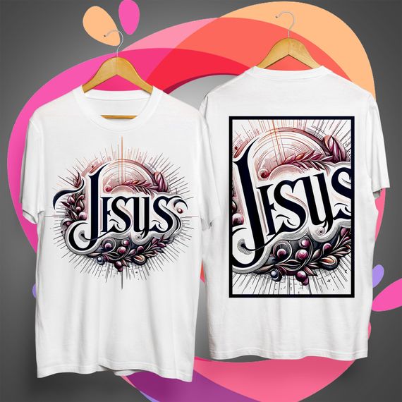 Jesus 17 Camiseta Frente e Costas