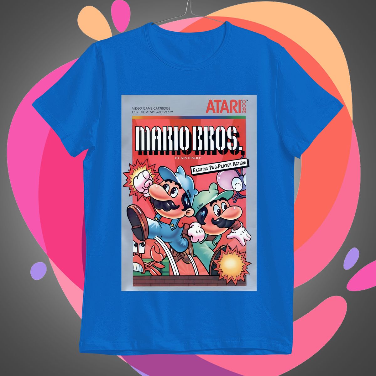 Nome do produto: Mario Bros Camiseta Retro