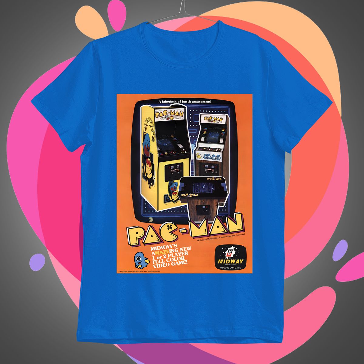 Nome do produto: Pacman Fliper Camiseta Retro
