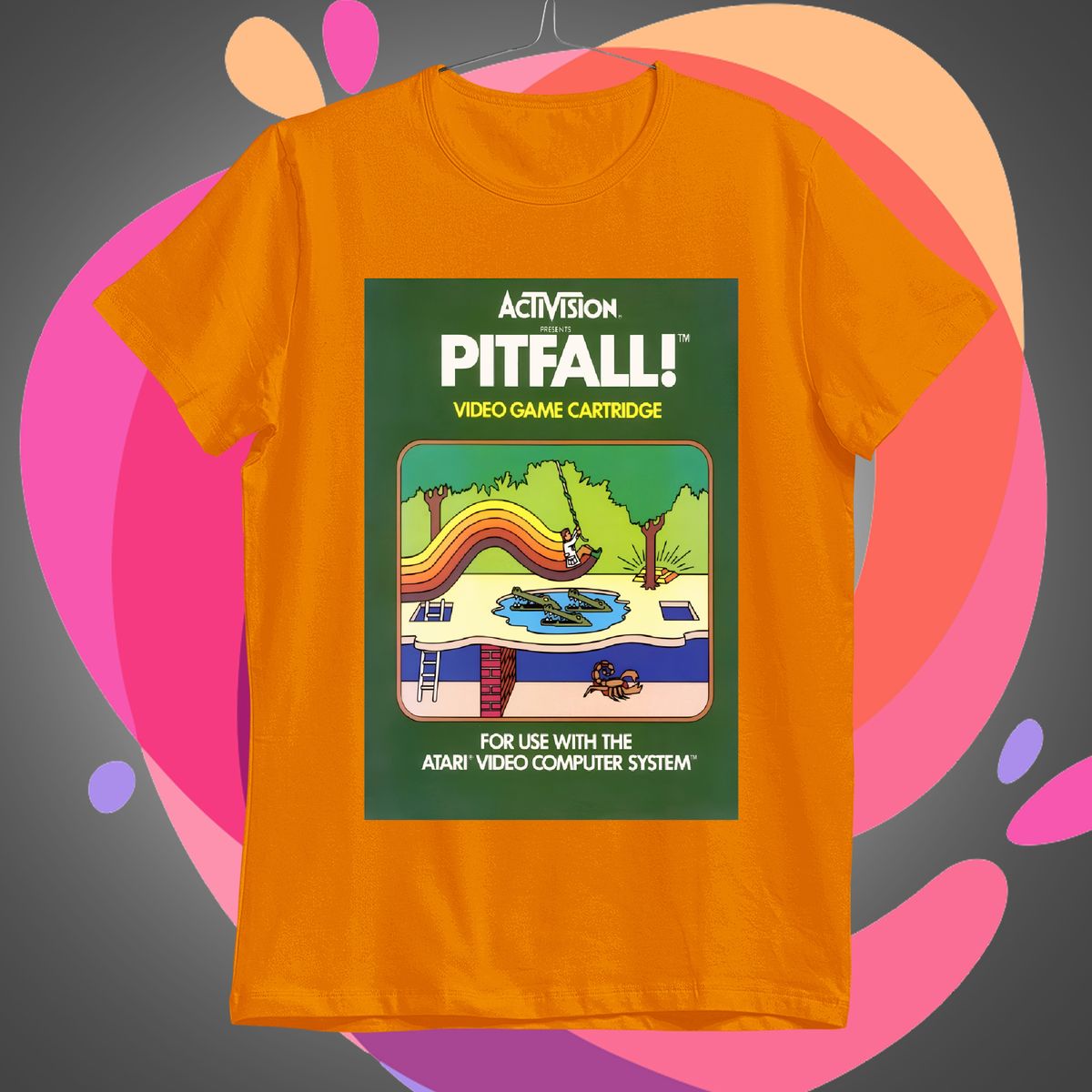 Nome do produto: Pitfall 01 Camiseta Retro