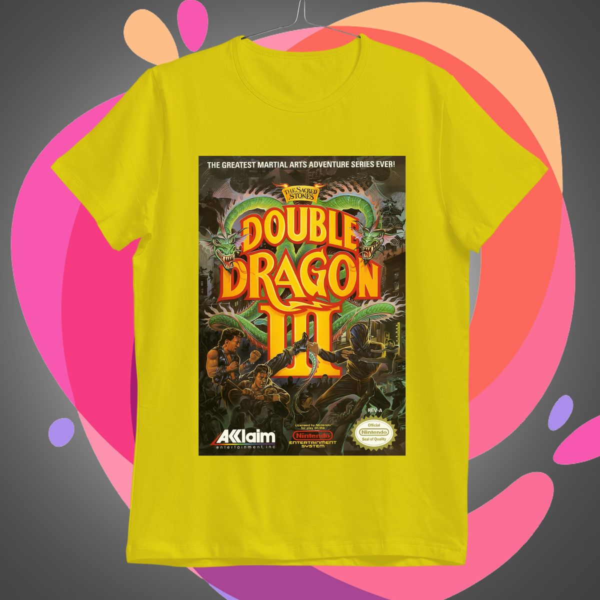 Nome do produto: Double Dragon 03 Camiseta Retro
