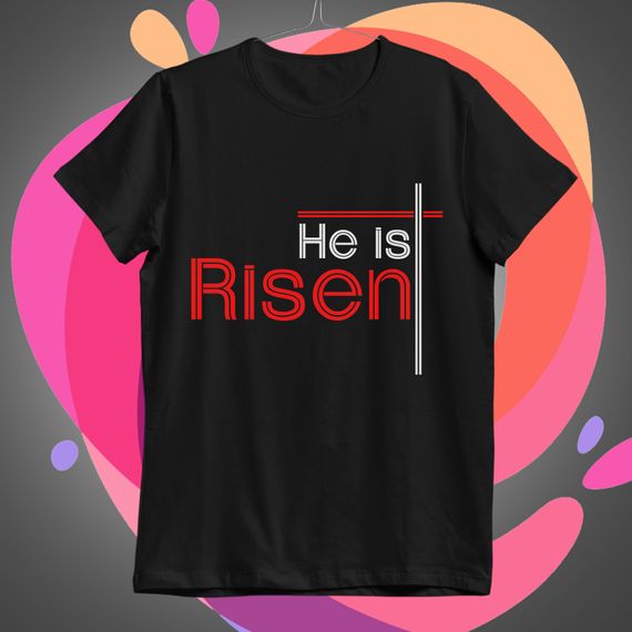 He is Risen 04 Camiseta Plus size