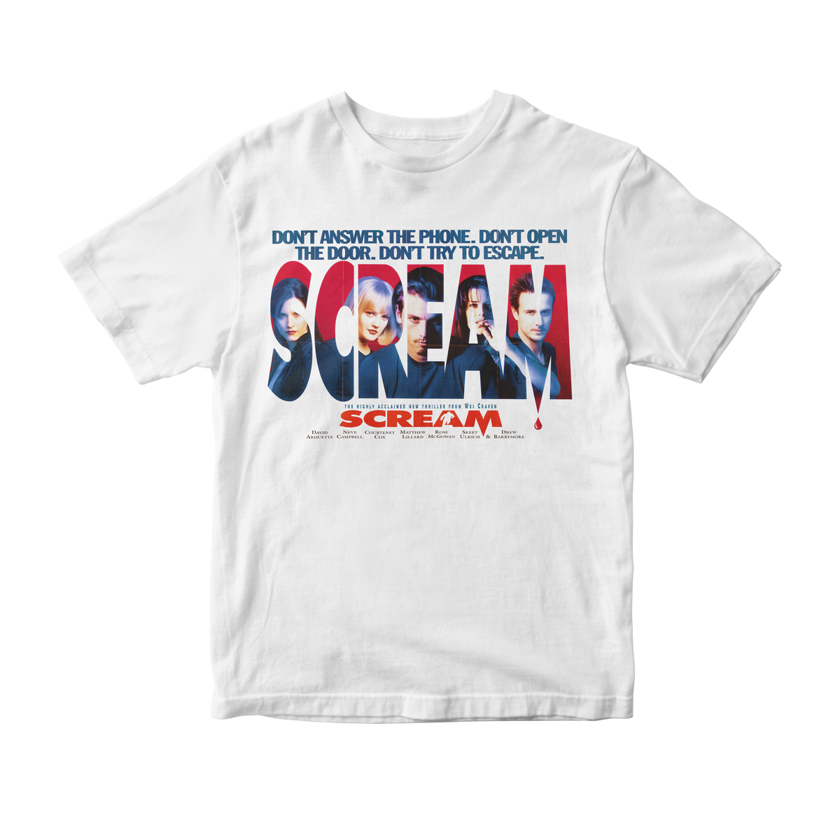 Nome do produto: Camiseta Scream/Pânico (1) White