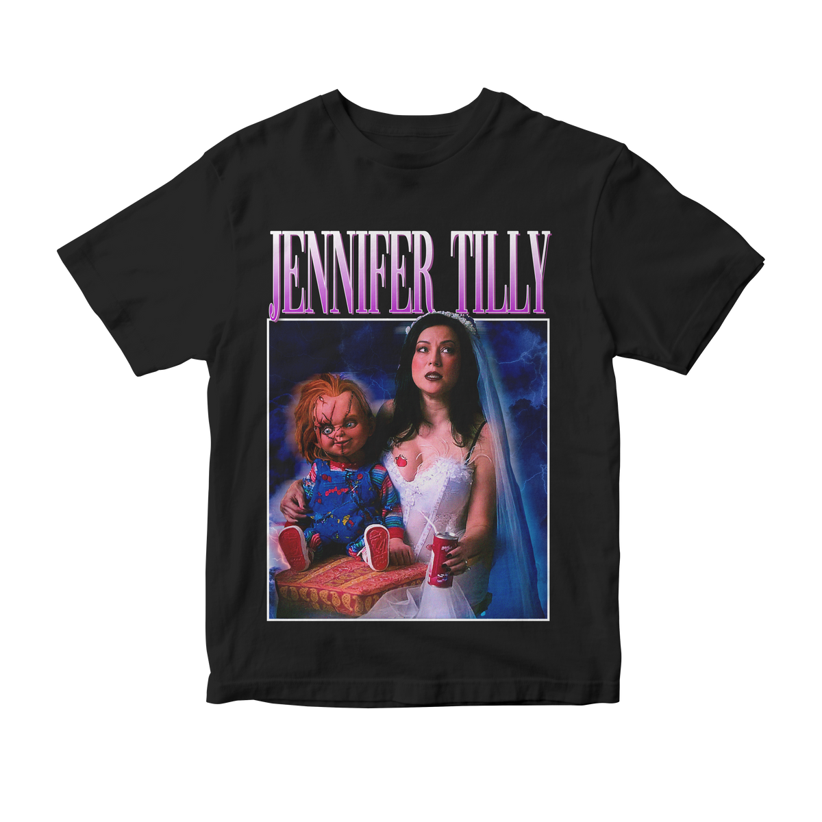 Nome do produto: Camiseta Jennifer Tilly (Chucky)