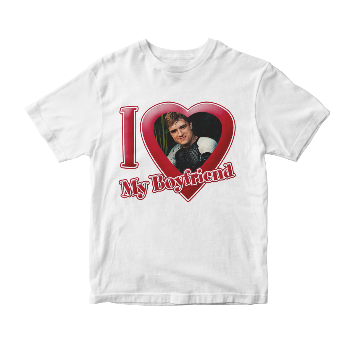 Nome do produto: Camiseta Josh Hutcherson - Peeta (I Love My Boyfriend)
