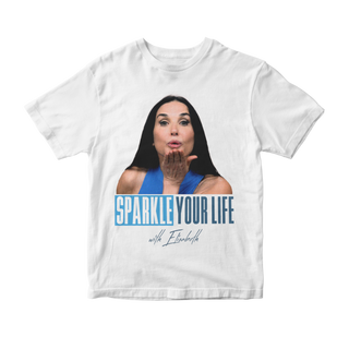 Nome do produtoCamiseta Sparkle Your Life with Elizabeth (The Substance - A Substância)