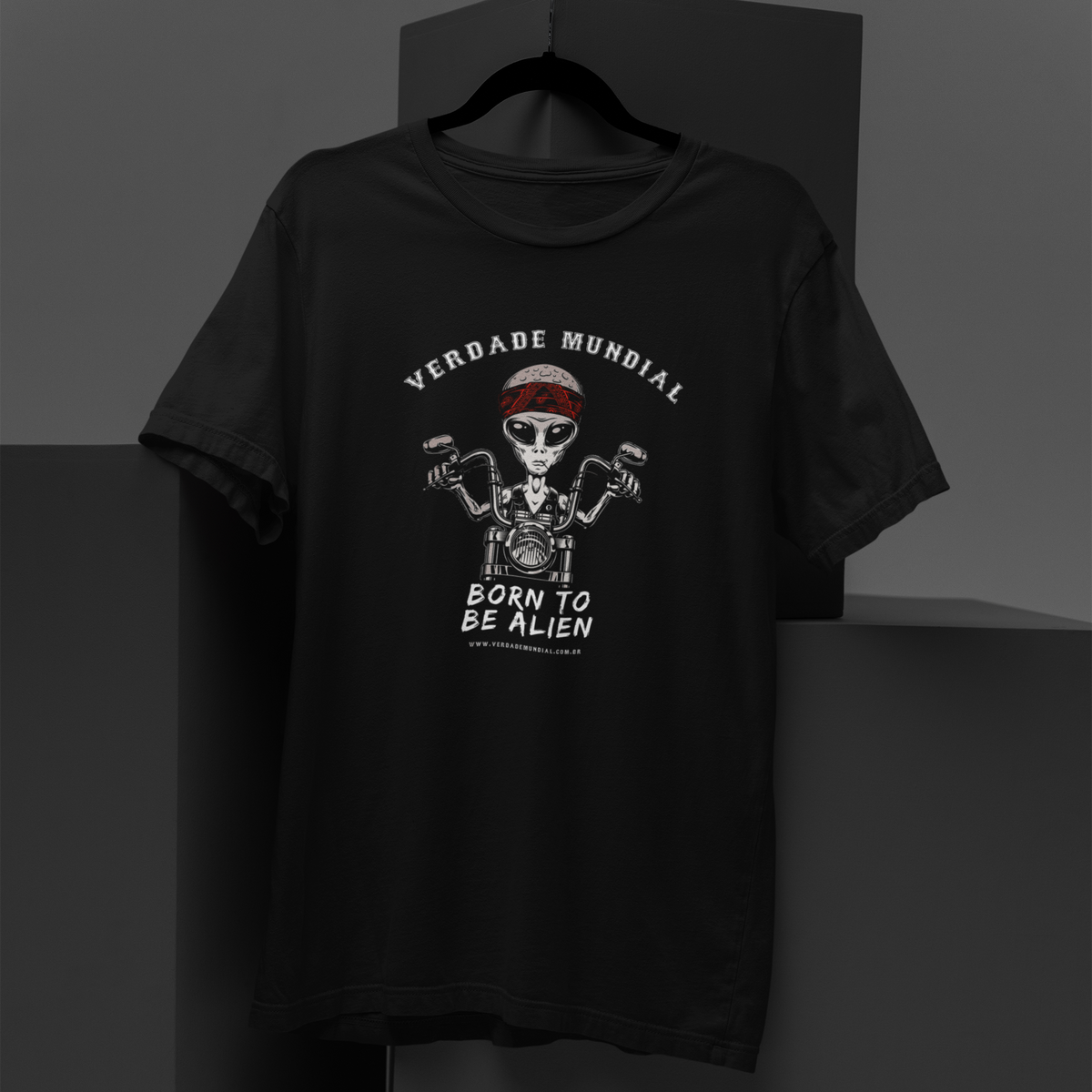 Nome do produto: Alien Motoqueiro | Camiseta Masculina