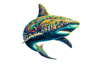 Nome do produtoCaneca de Porcelana Tubarão Colors