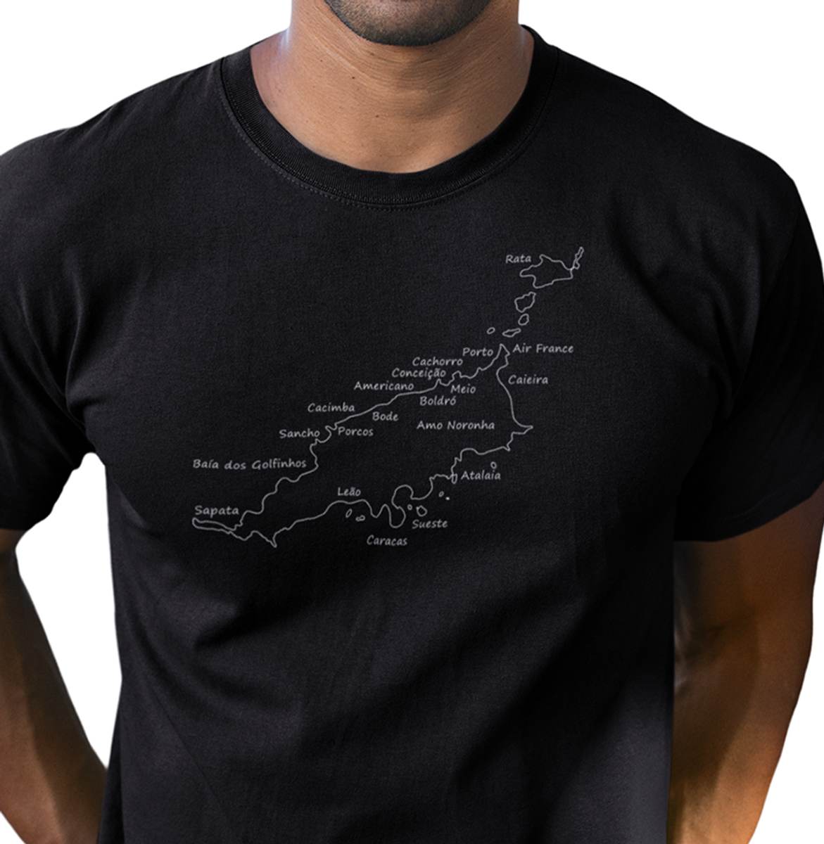 Nome do produto: Camiseta Mapa & Pontos