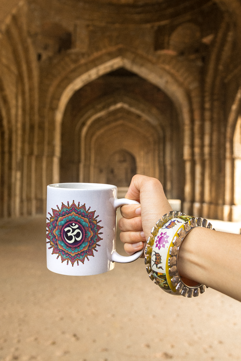 Nome do produto: Caneca Mandala OM Lilás