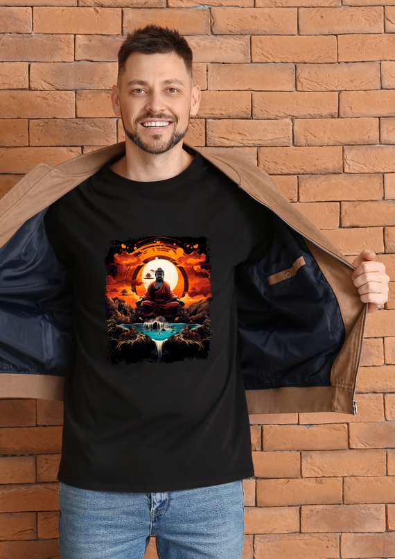 Camiseta Buda Terra e Água