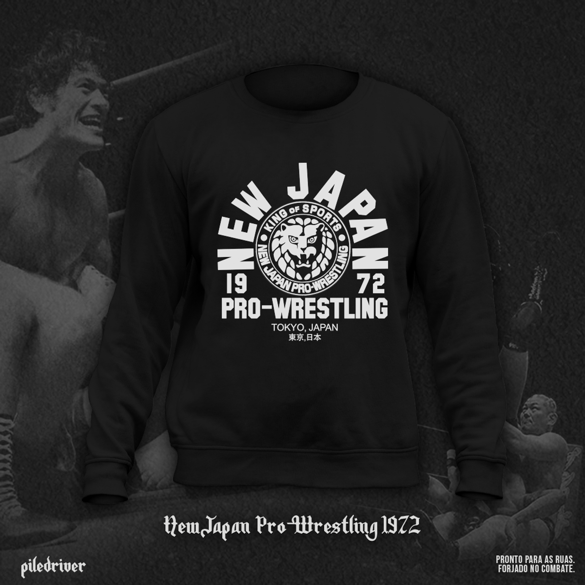 Nome do produto: Moletom New Japan Pro-Wrestling 1972