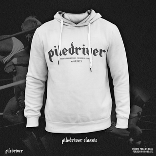 Moletom com touca Piledriver Classic - Branco