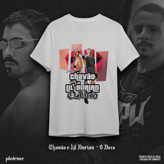 Nome do produtoCamiseta Chavão e Lil' Burian - O Beco