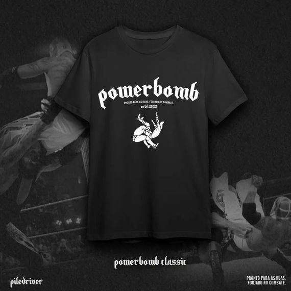 Camiseta Powerbomb Classic - Preta