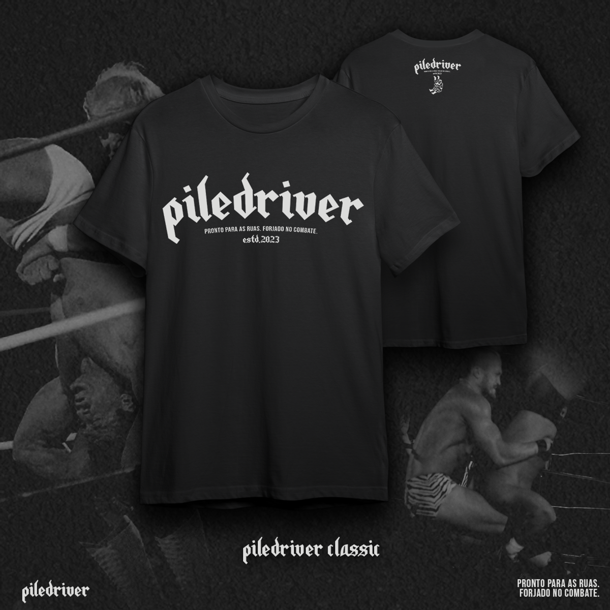 Nome do produto: Camiseta Piledriver Classic - Preta