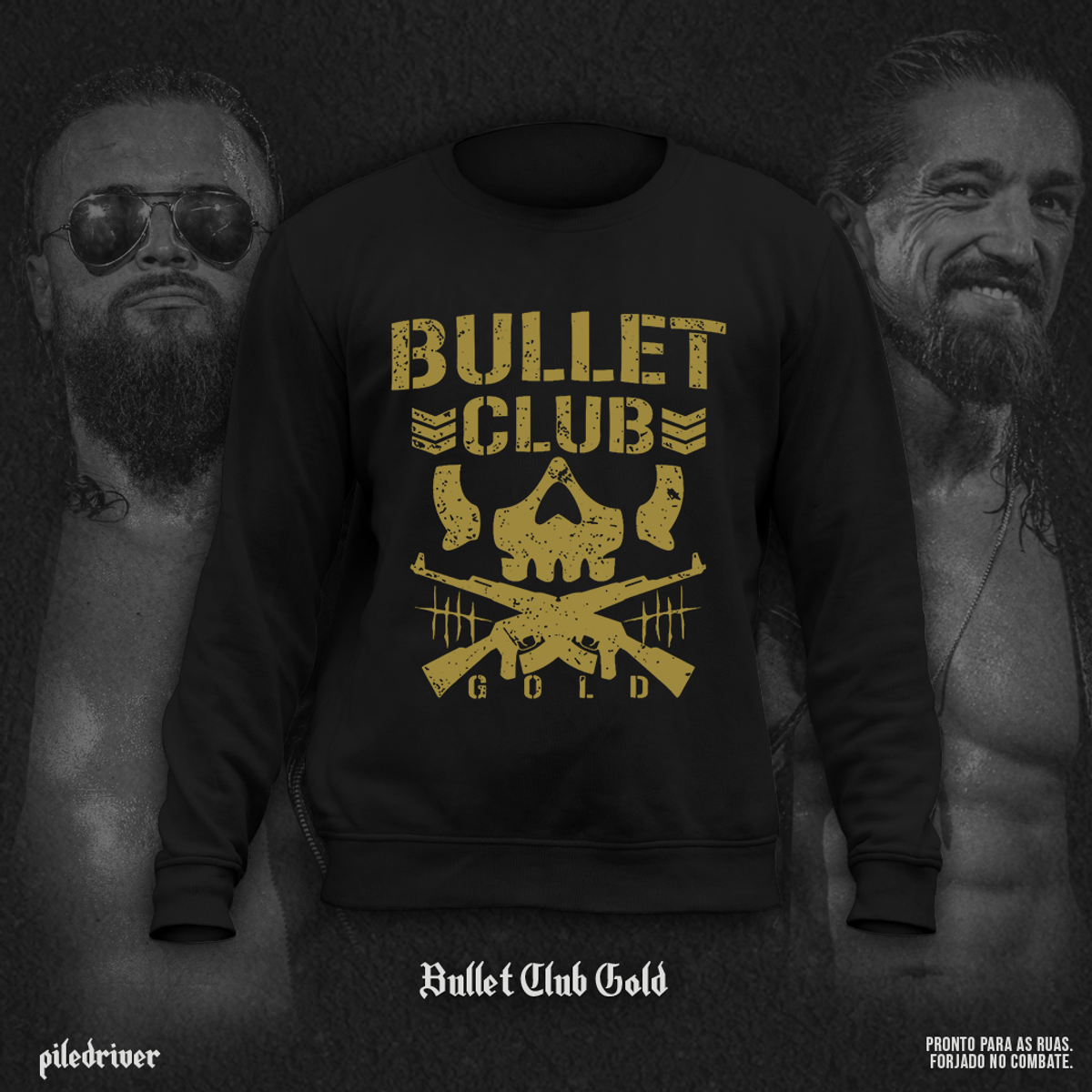 Nome do produto: Moletom Bullet Club Gold