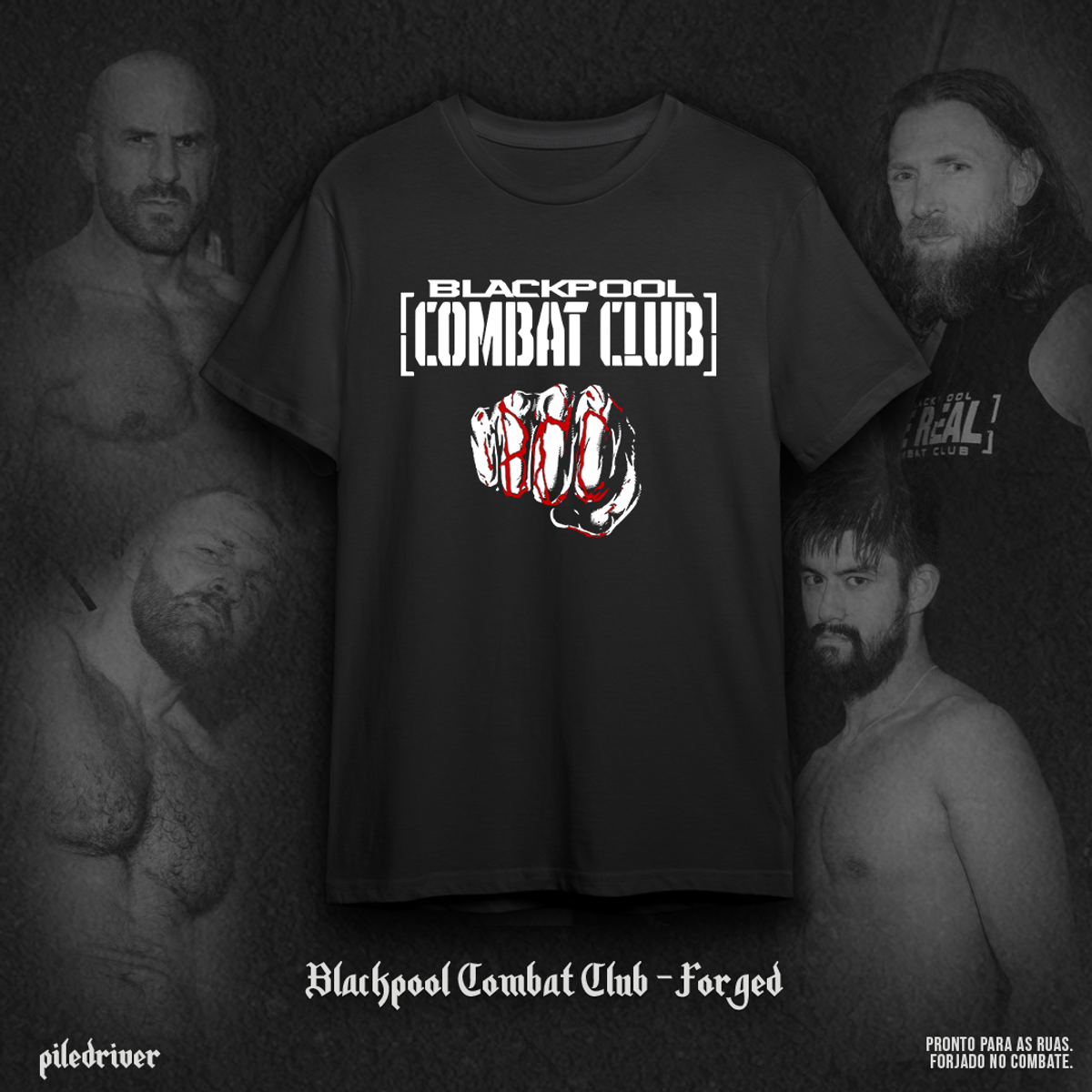 Nome do produto: Camiseta Blackpool Combat Club Forged