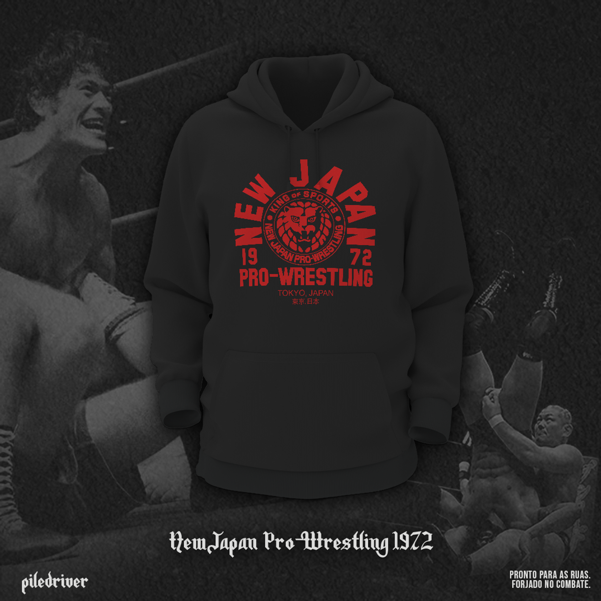 Nome do produto: Moletom New Japan Pro-Wrestling 1972 RED