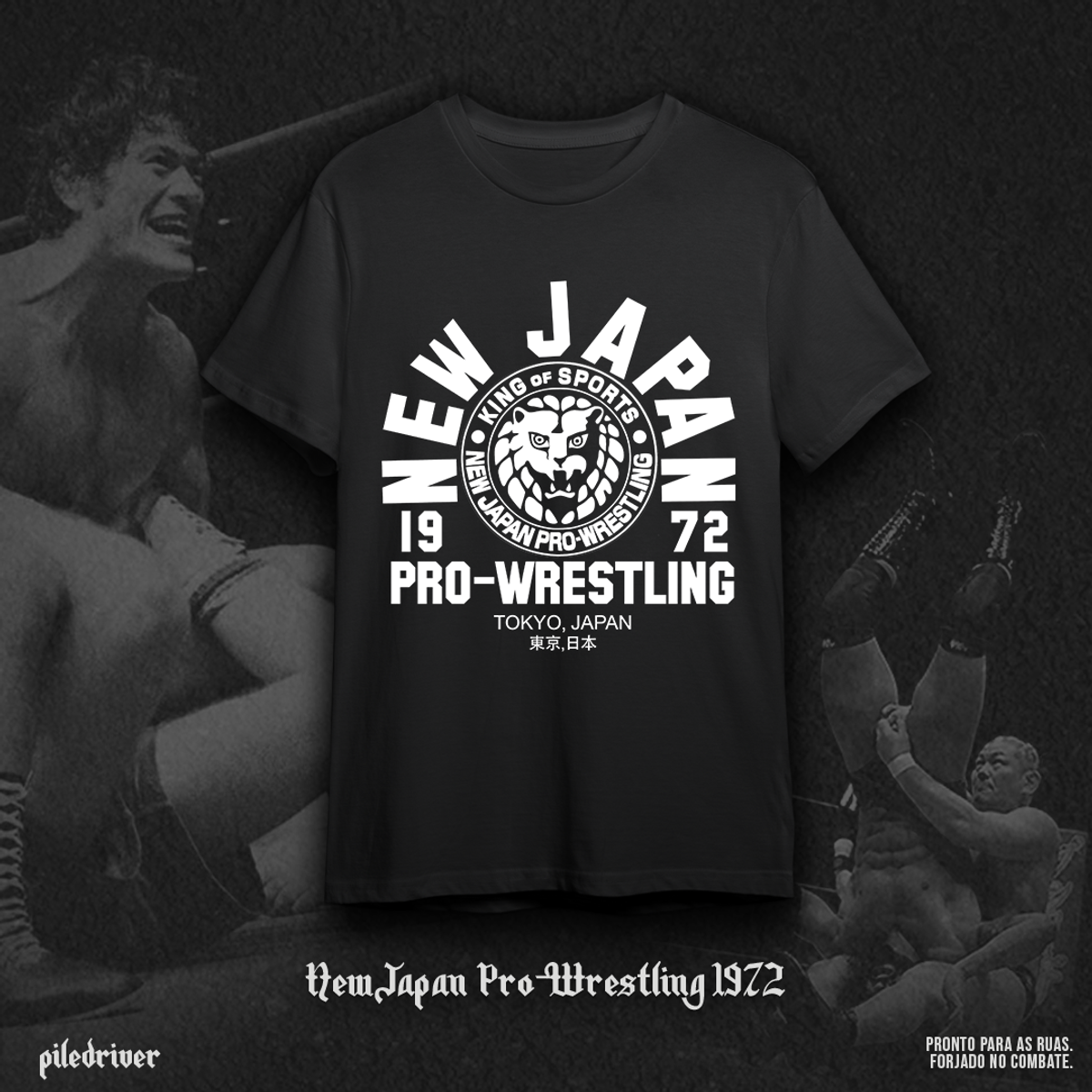 Nome do produto: Camiseta New  Japan  Pro-Wrestling 1972