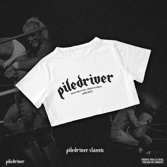 Cropped Piledriver Classic - Branco