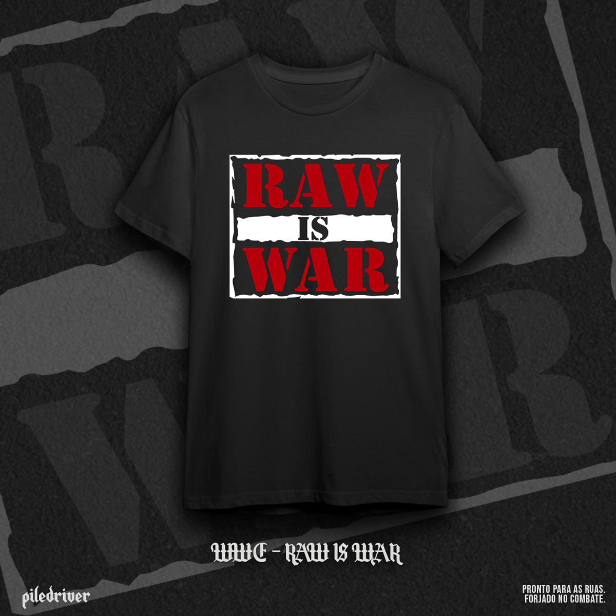 Nome do produto: Camiseta Plus Size WWE - Raw is War