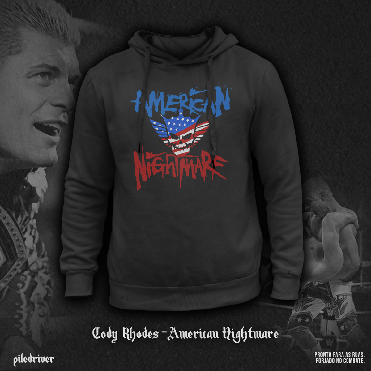 Nome do produto: Moletom com capuz Cody Rhodes - American Nightmare