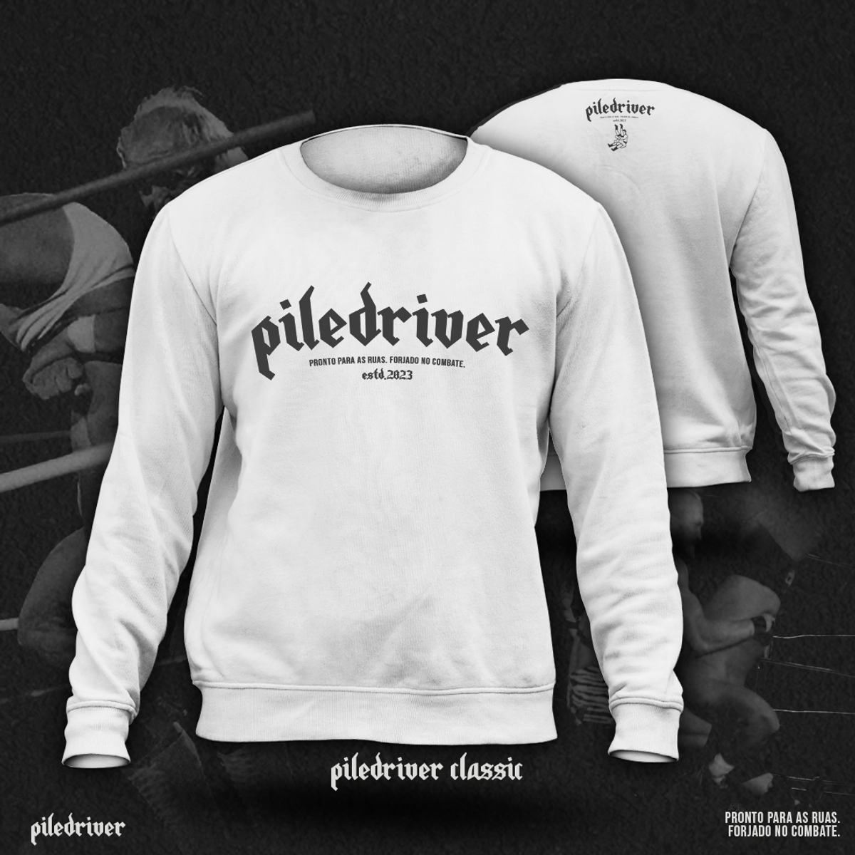 Nome do produto: Moletom Piledriver Classic - Branco