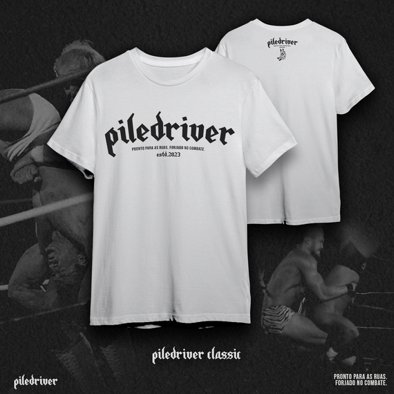 Camiseta Infantil Piledriver Classic - Branca