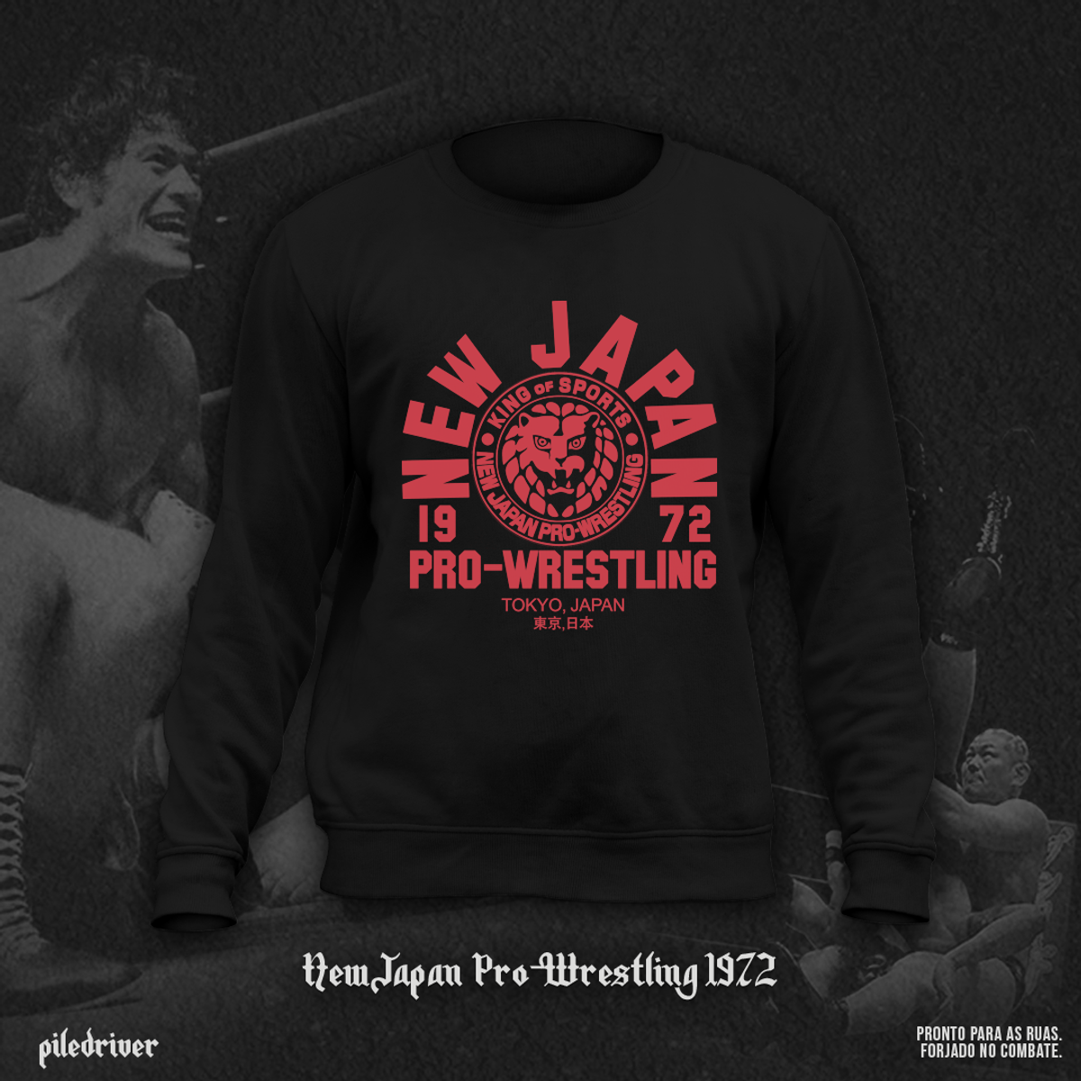 Nome do produto: Moletom New Japan Pro-Wrestling 1972 RED