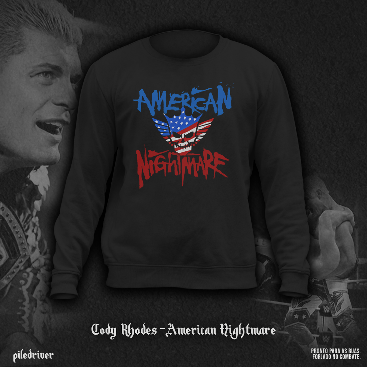 Nome do produto: Moletom Cody Rhodes - American Nightmare