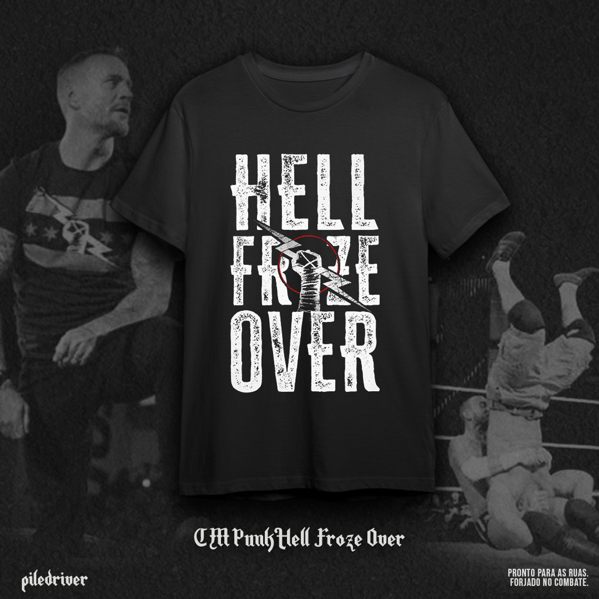 Nome do produto: Camiseta Infantil CM Punk - Hell Froze Over