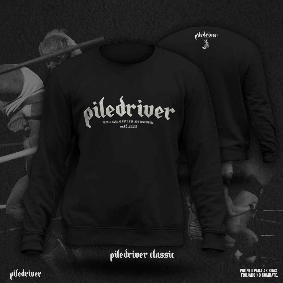 Nome do produto: Moletom Piledriver Classic - Preto