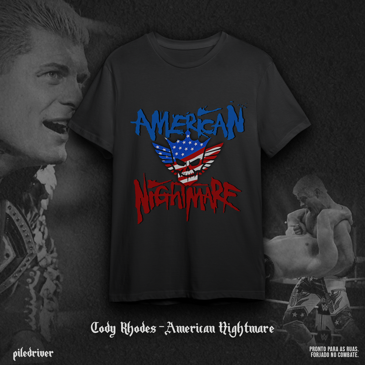 Nome do produto: Camiseta Cody Rhodes - American Nightmare