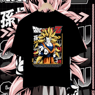 Camisa Oversized Goku Super Saiyajin Dragon Ball