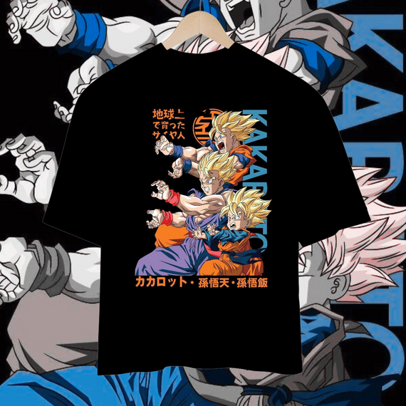 Camisa Oversized Kakaroto Dragon Ball