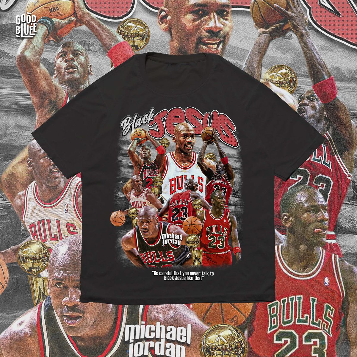 Nome do produto: Camiseta Michael Jordan - Black Jesus