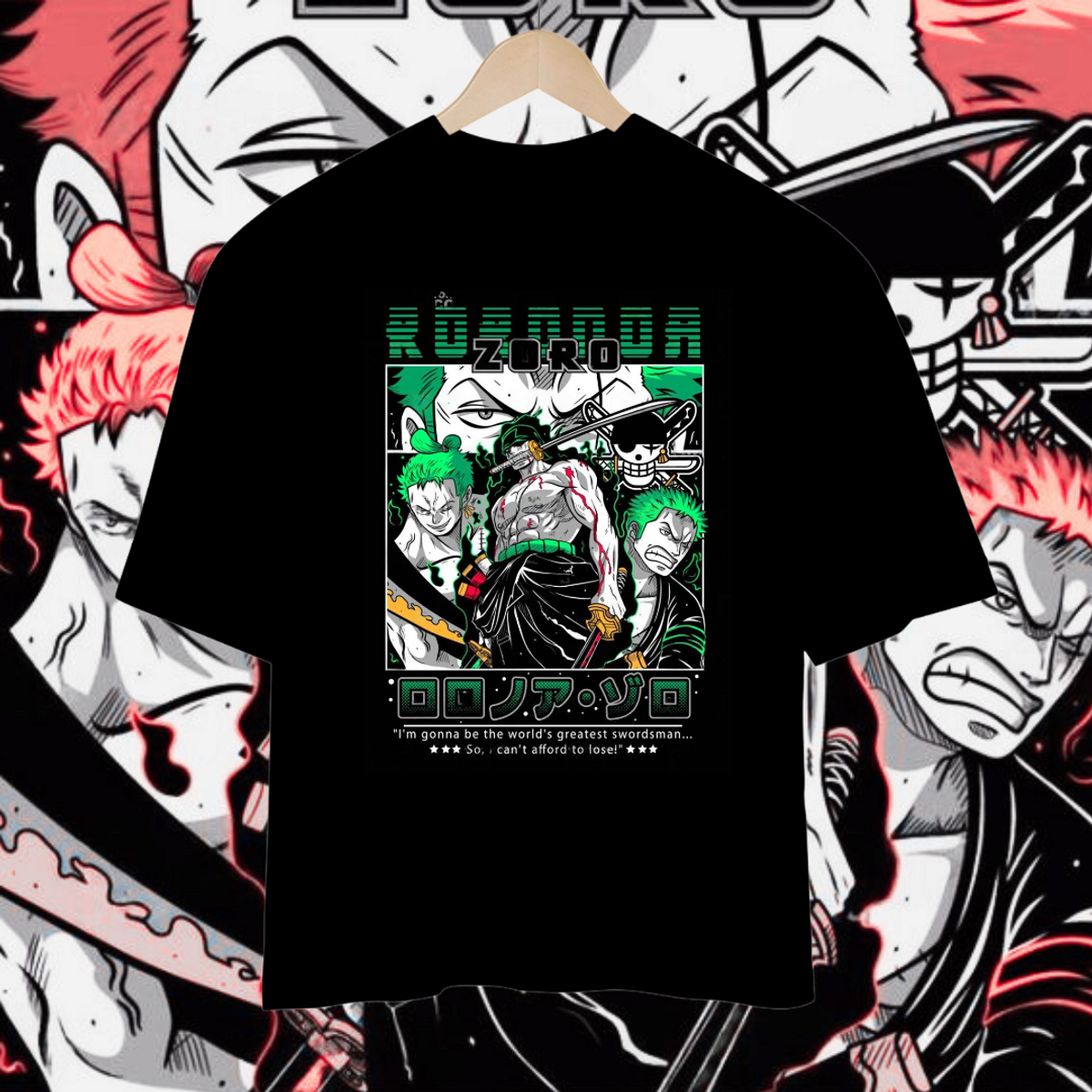 Nome do produto: Camisa Oversized Roronoa Zoro One Piece