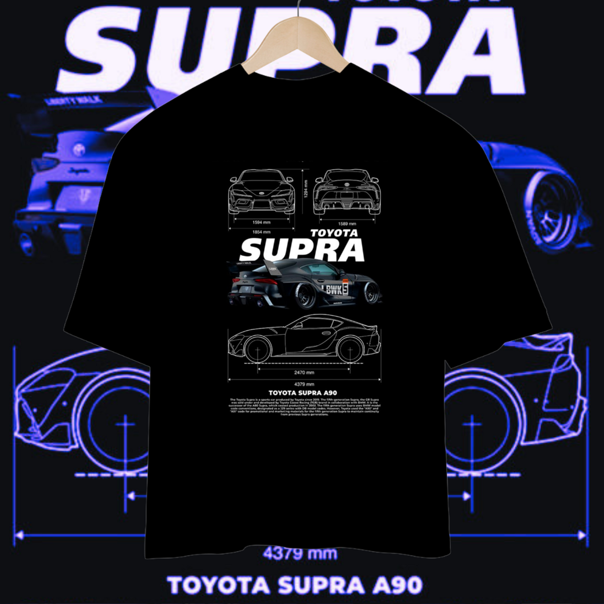 Nome do produto: Camisa Oversized Toyota Supra A90