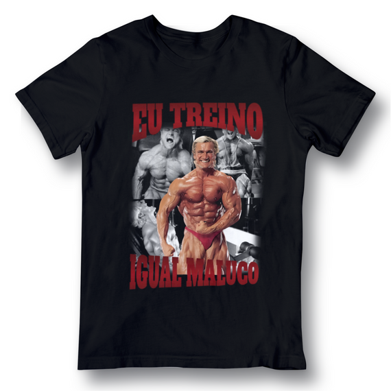 Camiseta - Eu treino igual maluco