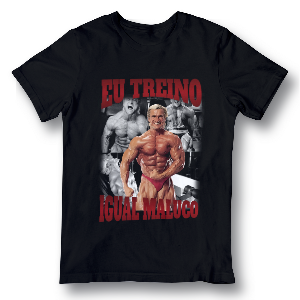 Nome do produto: Camiseta - Eu treino igual maluco