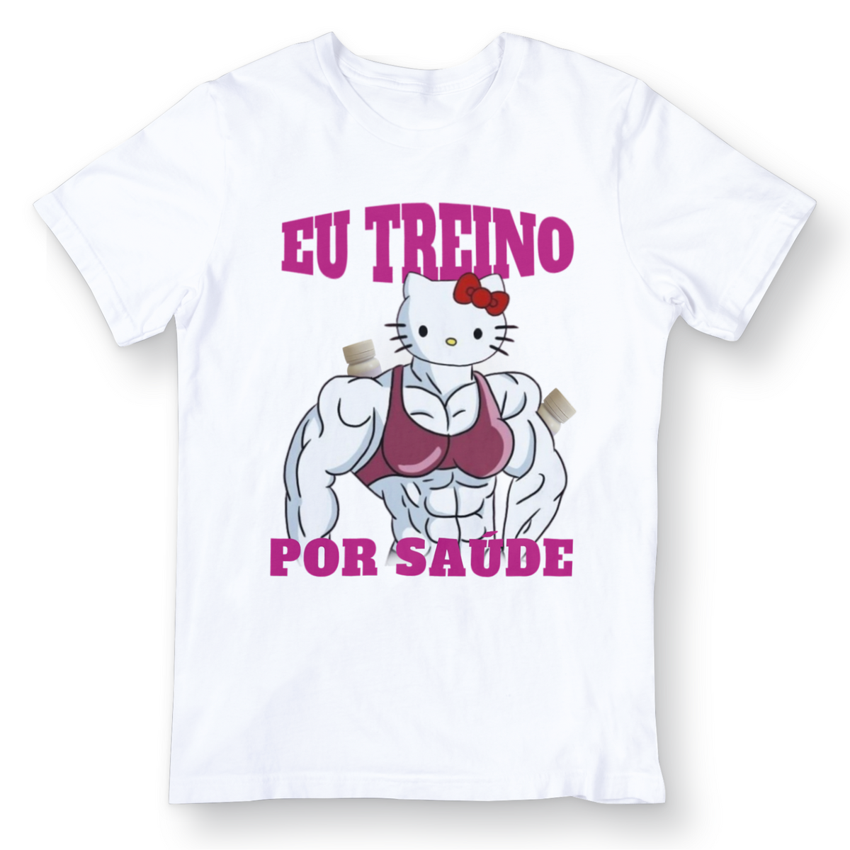 Nome do produto: Camiseta - Eu treino por saúde