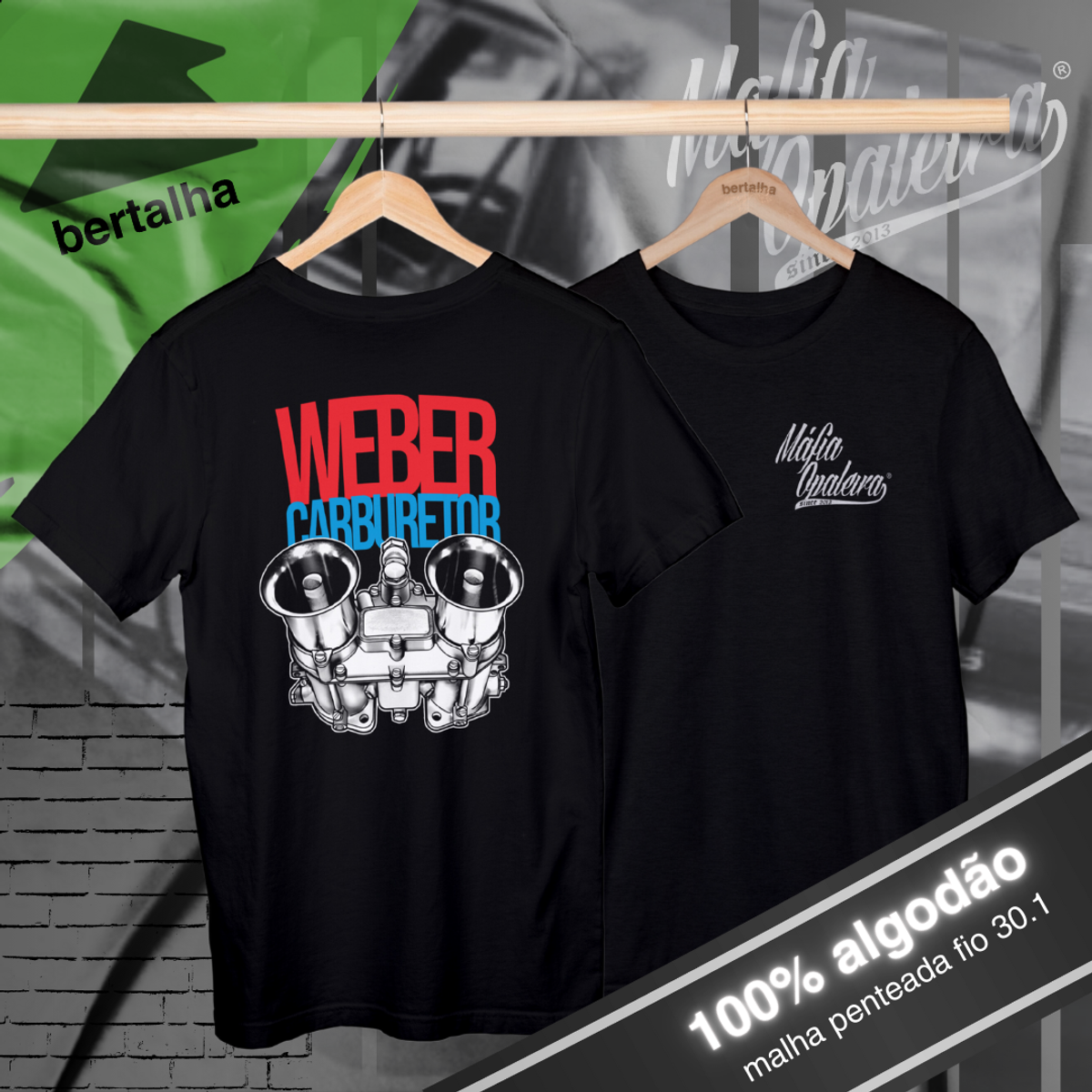 Nome do produto: Camiseta || Máfia Opaleira || Weber Carburetor