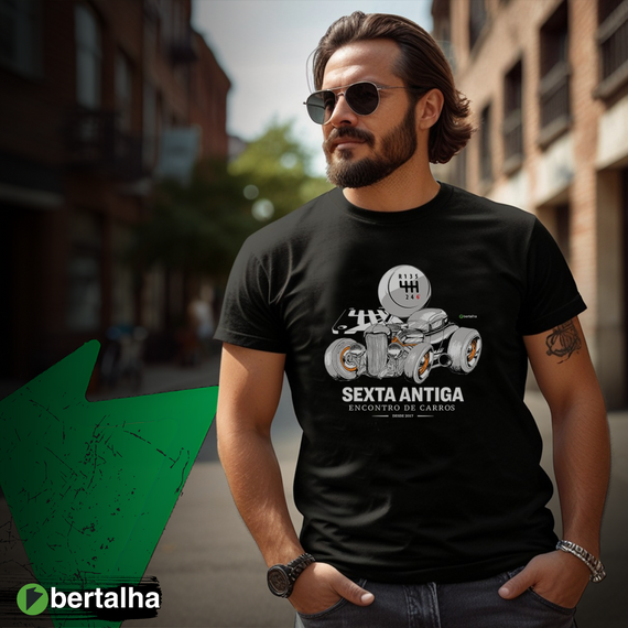 Camiseta || Oficial Sexta Antiga || arte desenhada à mão